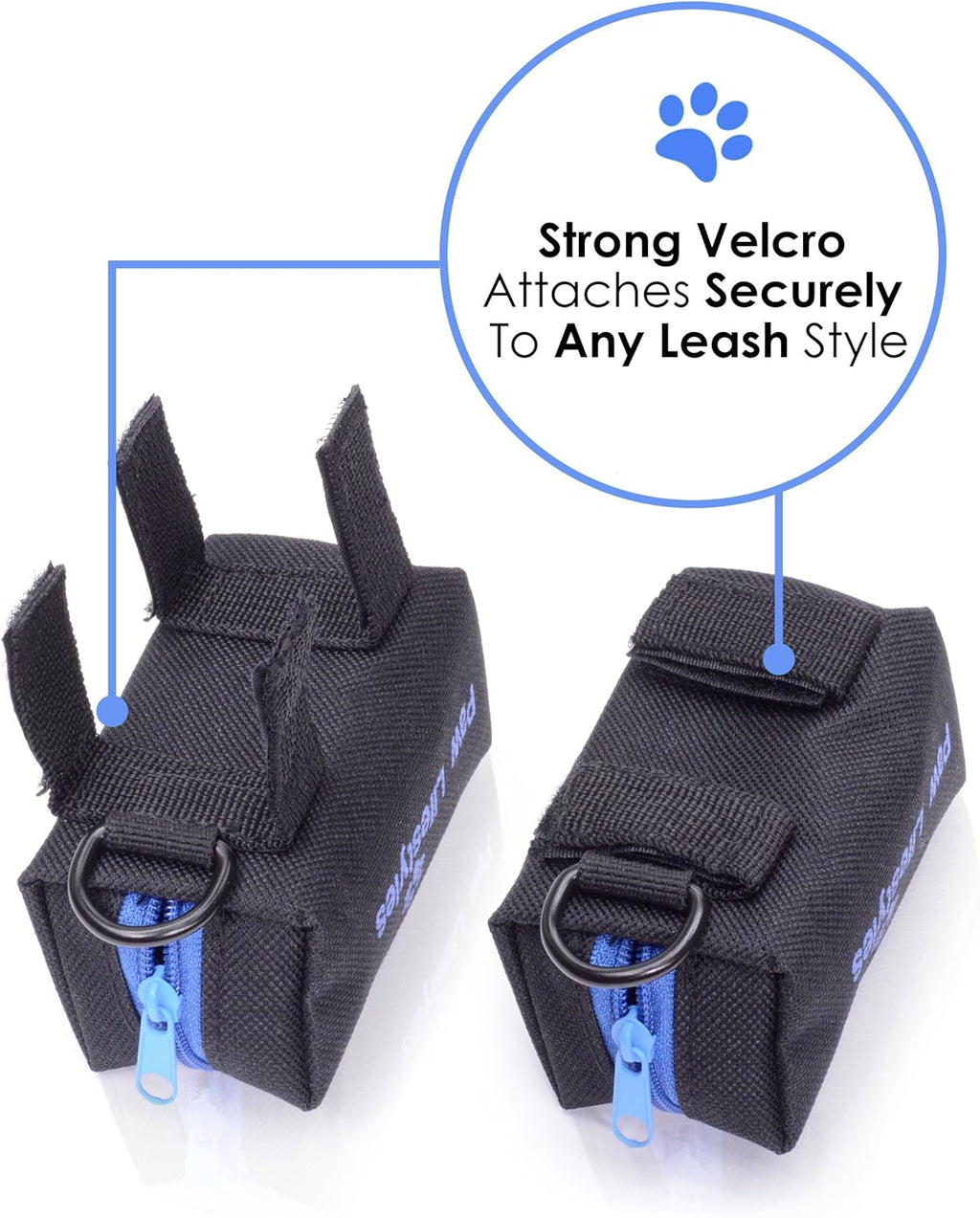 Dog Poop Bag Holder Leash Attachment - Fits Any Dog Leash - Includes Free Roll of Dog Bags – Poop Bag Dispenser