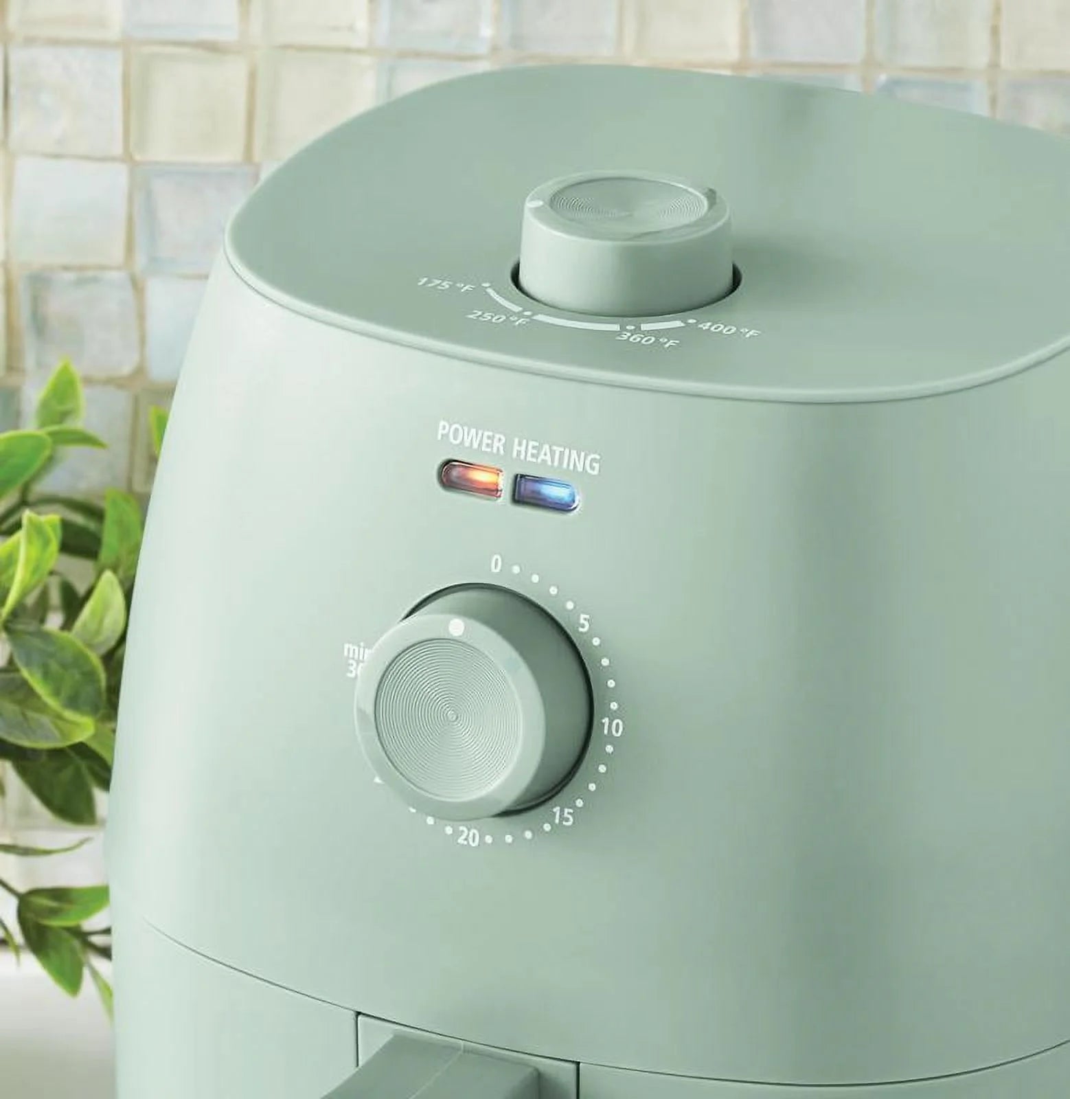 2.2 Qt Air Fryer, Sage Green - Automatic Shutoff, Nonstick
