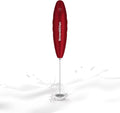 Handheld Milk Frother, Electric Hand Foamer Blender for Drink Mixer, Perfect for Bulletproof Coffee, Matcha, Hot Chocolate, Mini Battery Operated Milk Whisk Frother-Red